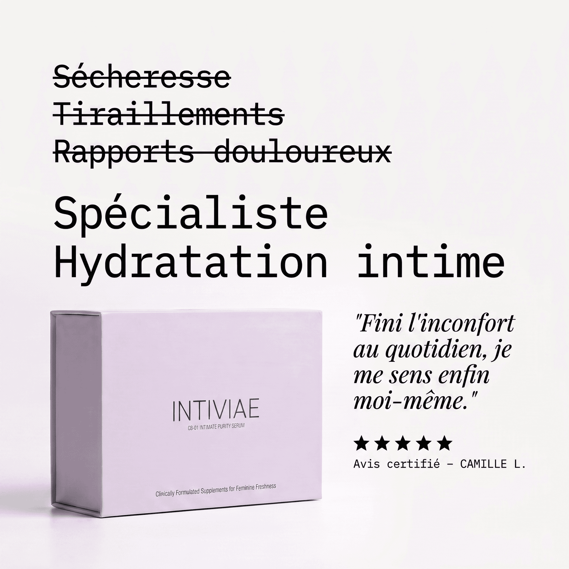 Intiviae intimate dryness & discomfort ovules with botanical extracts